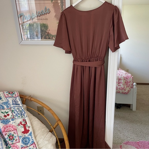 Baltic Born Sicily Maxi Dress in Rosy Brown Size XL - Picture 7 of 7